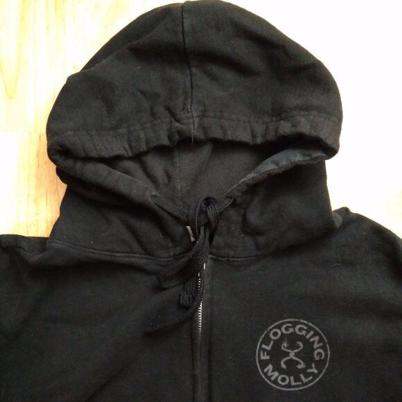 Flogging Molly Logo Zipper Hoodie Sweatshirt - Picture 4 of 8